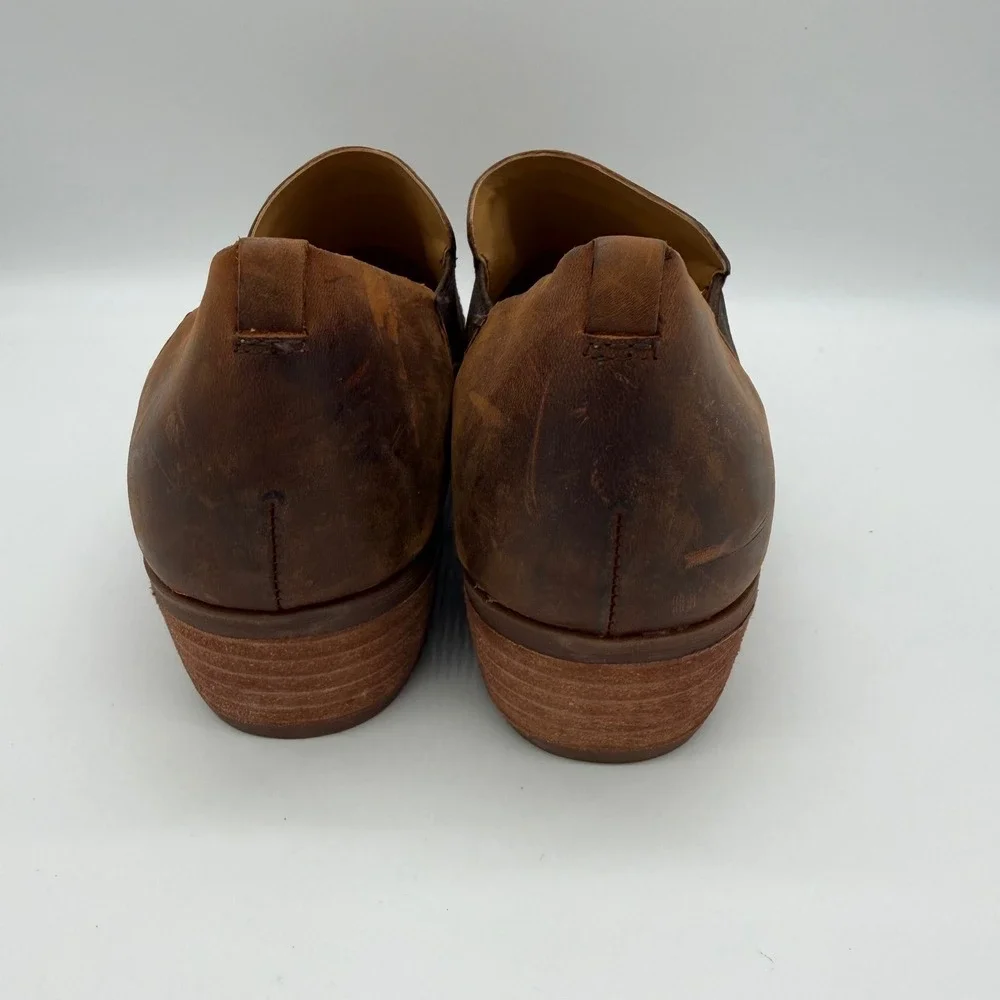 Korks Women Brown Leather Chelsea Ankle Shoe Bootie Q40506 Size 9M